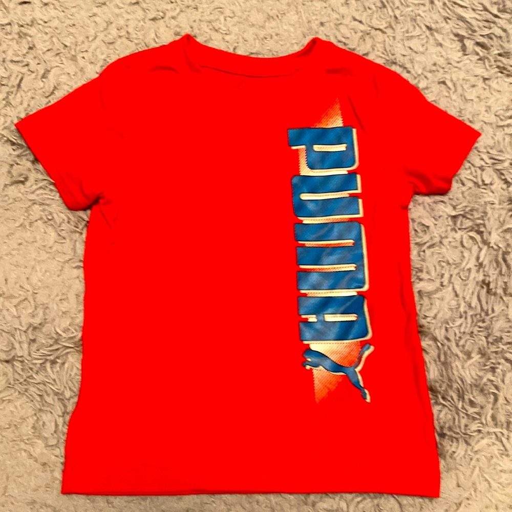 🔥KIDS RED PUMA SHIRT